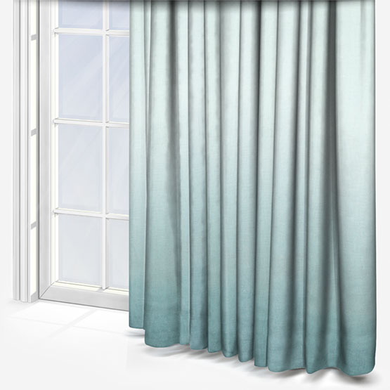 Casamance Winona White Anthracite curtain