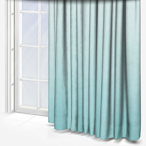Casamance Winona White Celadon curtain