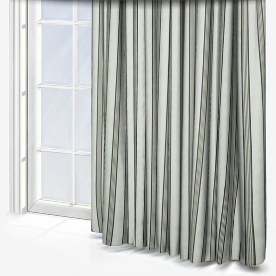 Clarke & Clarke Edison Racing Green & Linen curtain