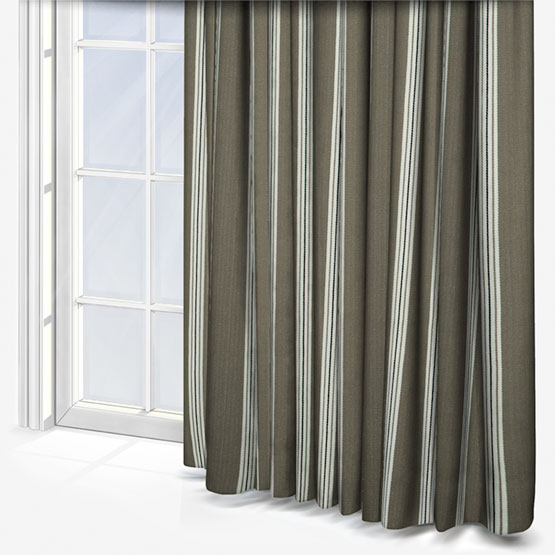 Knightsbridge Charcoal & Linen Curtain