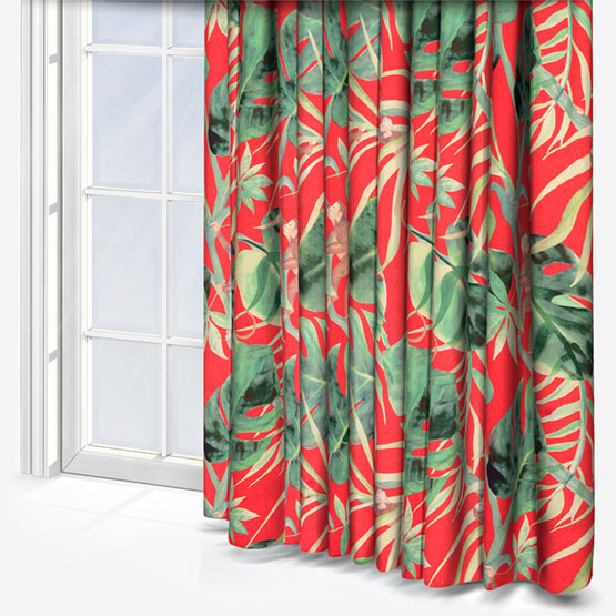 Monkey Business Rouge Curtain