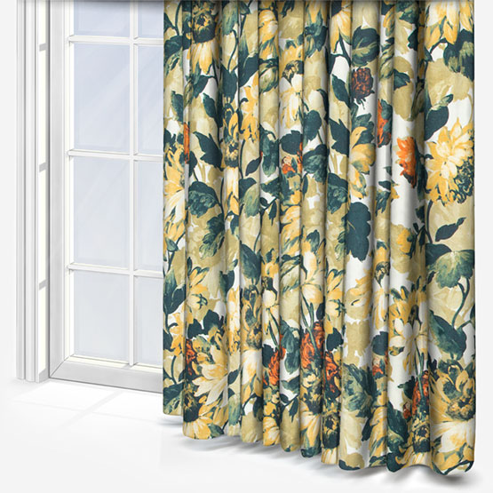 Sunforest Olive and Russet Curtain