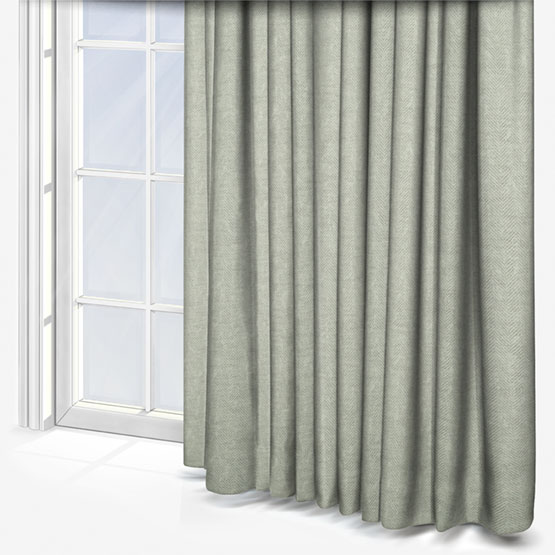 Clarke & Clarke Tierra Silver curtain