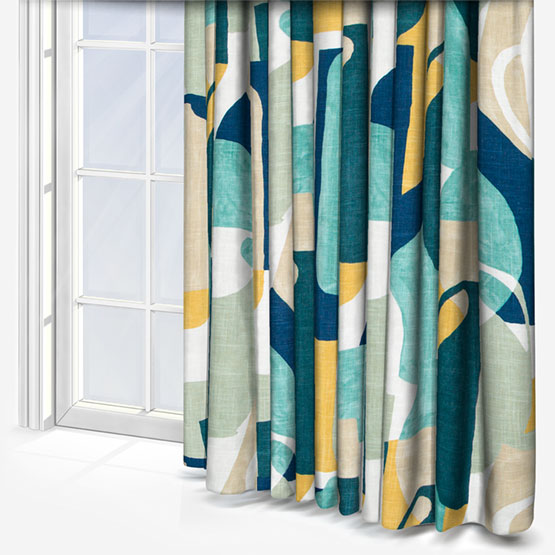 Edinburgh Weavers Athena Ocean Curtain
