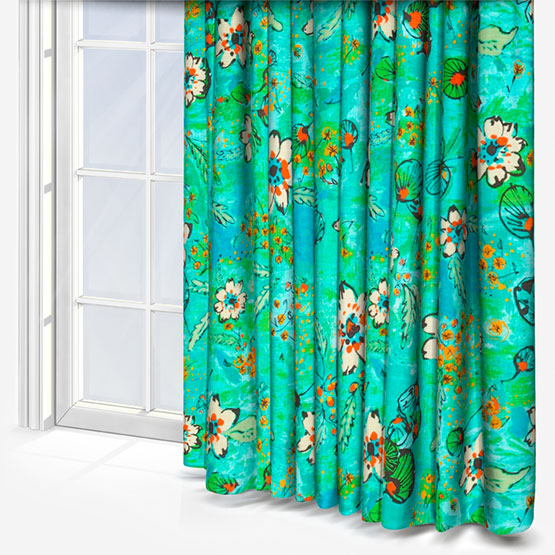 Edinburgh Weavers Fairytale Turquoise curtain