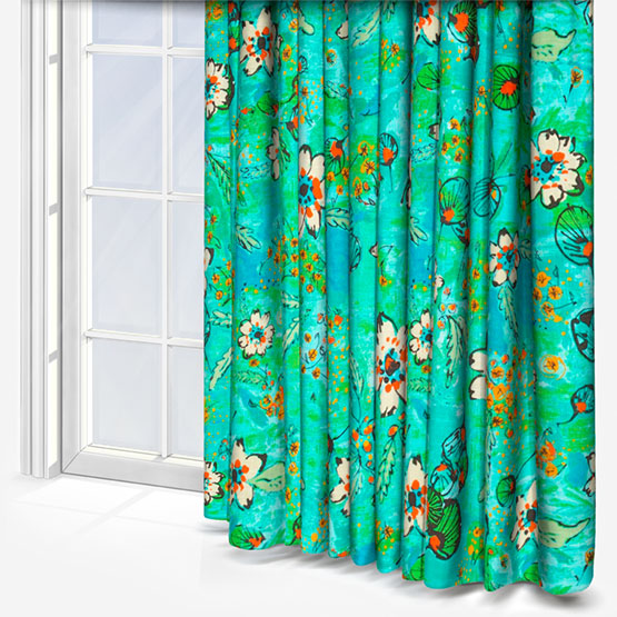 Edinburgh Weavers Fairytale Turquoise Curtain