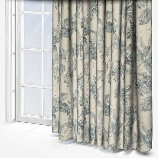 Edinburgh Weavers Flora Navy Curtain