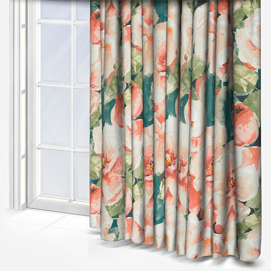 Edinburgh Weavers Mirabel Teal Curtain