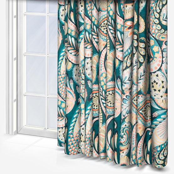 Edinburgh Weavers Pipa Peacock Curtain