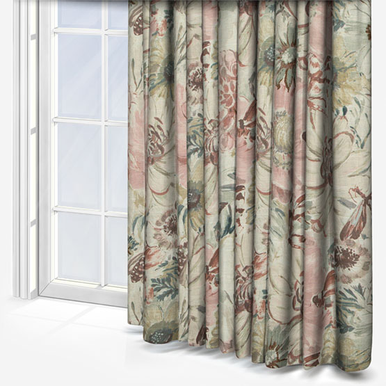 Edinburgh Weavers Spring Garden Dusky Pink curtain