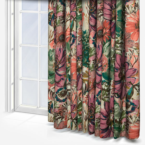 Edinburgh Weavers Spring Garden Khaki curtain