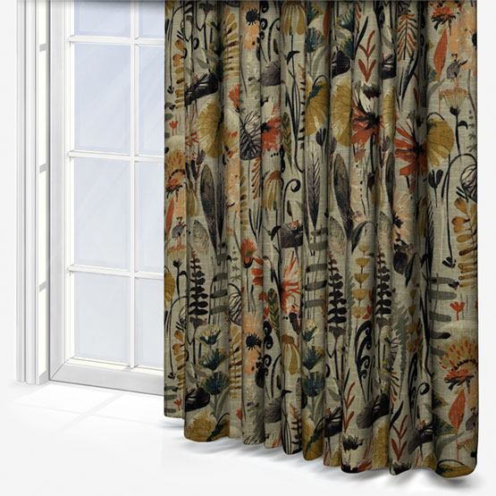 Edinburgh Weavers Zebedee Toffee curtain