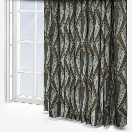 Fibre Naturelle Vogue Black Chrome Curtain