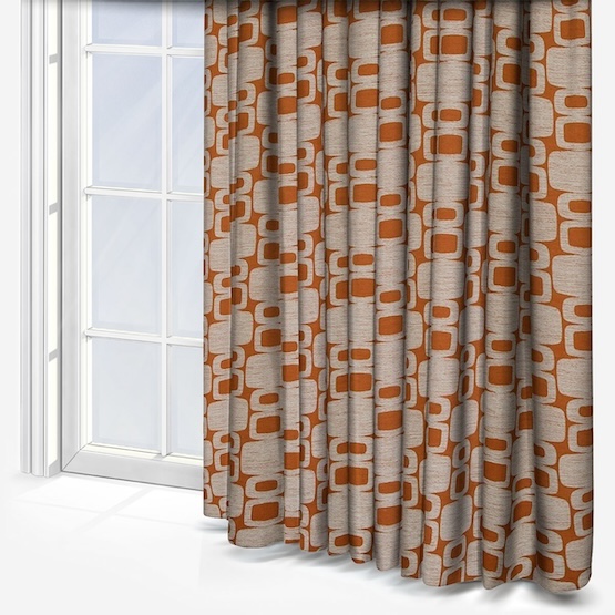 Apollo Burnt Orange Curtain