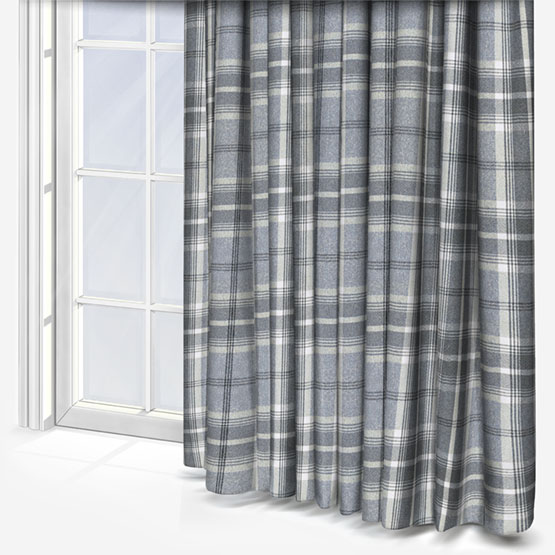 Fryetts Balmoral Dove grey curtain