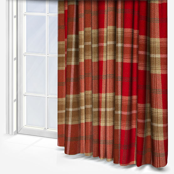 Balmoral Red Curtain