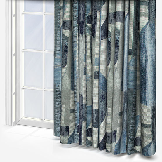 Fryetts Berlin Indigo curtain