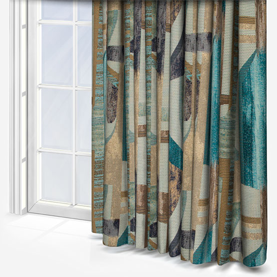 Berlin Teal Curtain