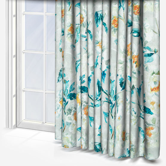 Cassia Teal Curtain