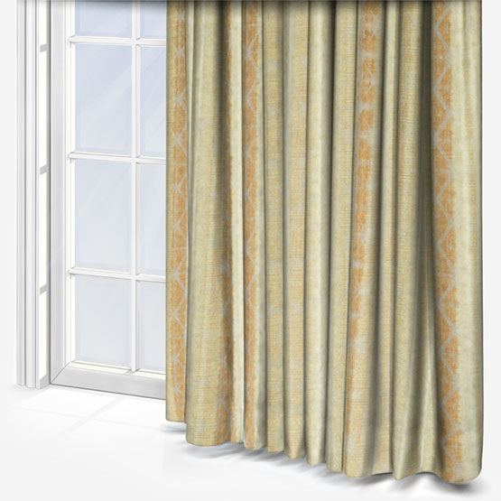 Delamere Stripe Ochre Curtain