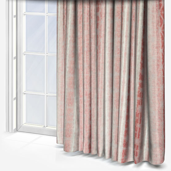 Delamere Stripe Rosso Curtain