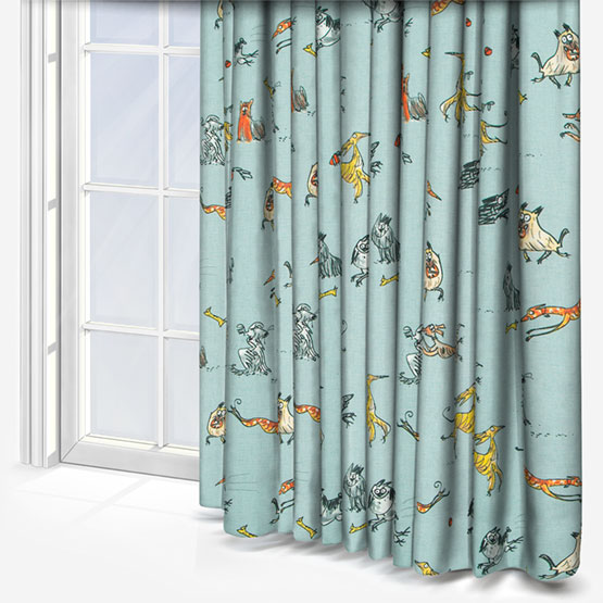 Happy Hounds Multi Curtain