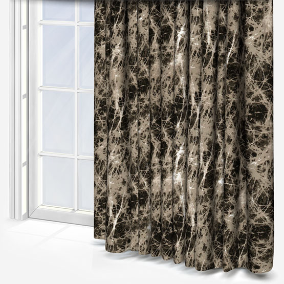 Lava Charcoal Curtain