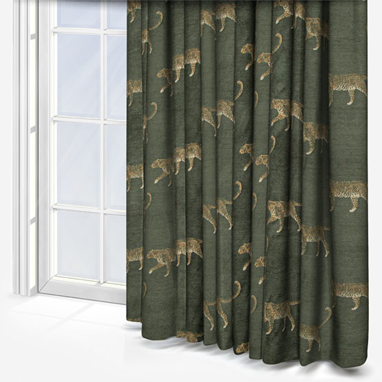 Fryetts Leopard Grey curtain