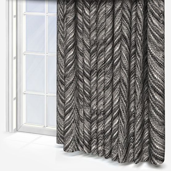 Fryetts Luxor Charcoal curtain