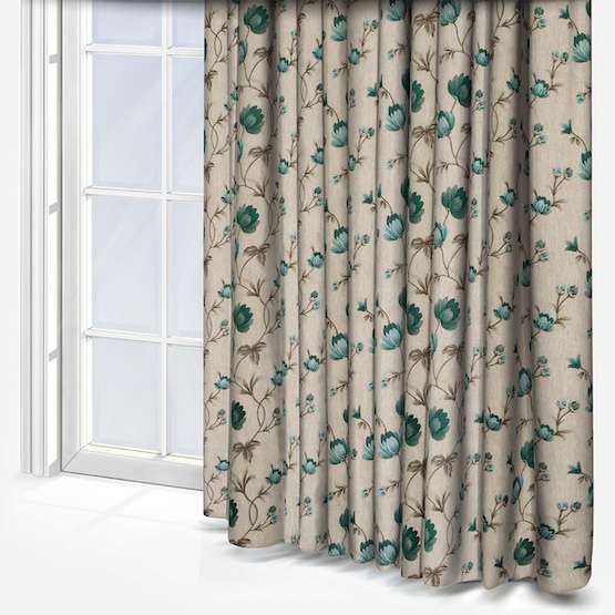 Midhurst Teal Curtain
