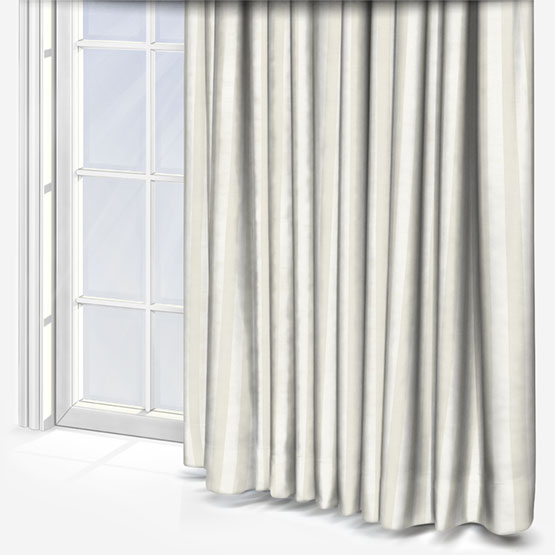 Fryetts Mono Stripe White curtain