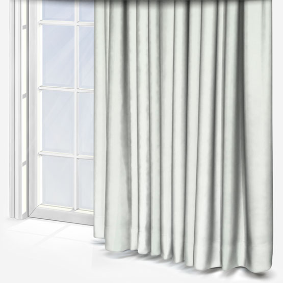 Mono Stripe White Curtain