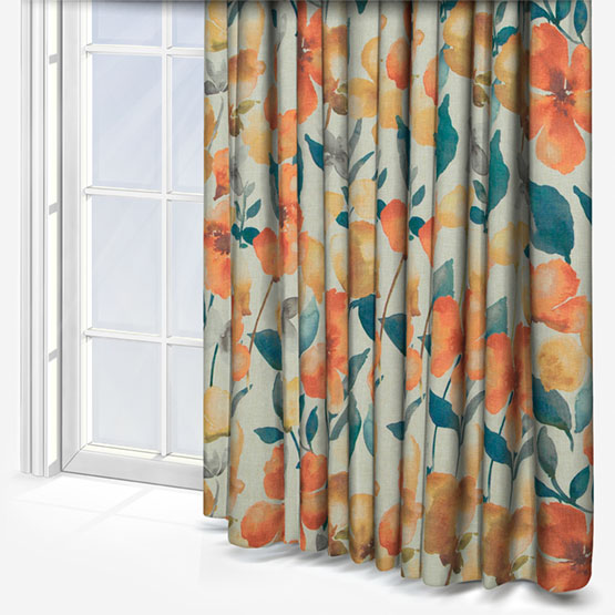 Petal Teal Curtain