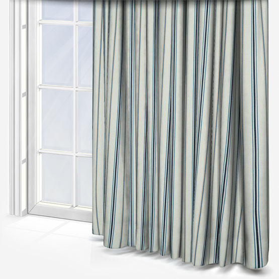 Salcombe Stripe Navy Curtain