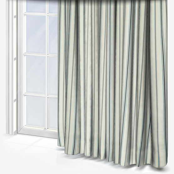 Salcombe Stripe Navy Curtain