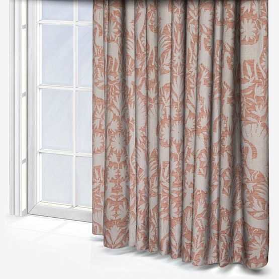 Scandi Wildlife Terracotta Curtain