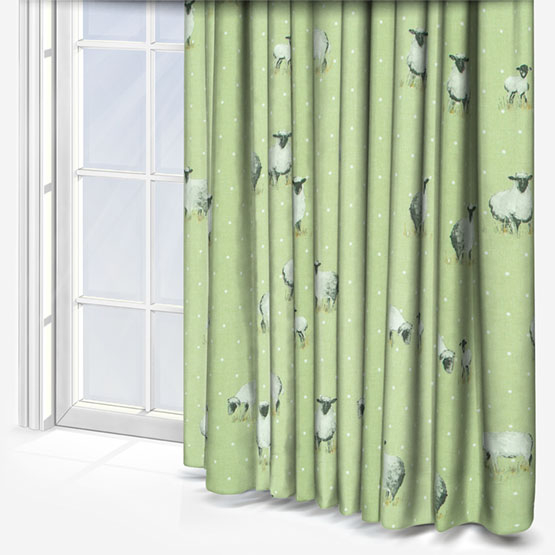 Fryetts Sheepy Sage curtain