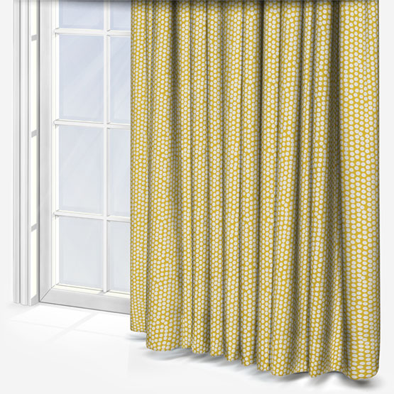 Spotty Ochre Curtain