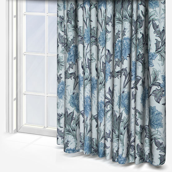 Summerseat Ashley Blue Curtain