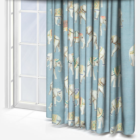 Fryetts Taj Ashley Blue curtain