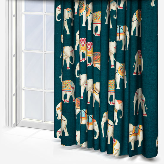 Taj Teal Curtain