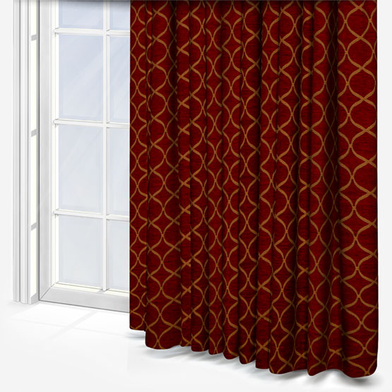 Fryetts Trellis Rosso curtain