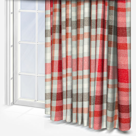 Fryetts Troon Rosso curtain