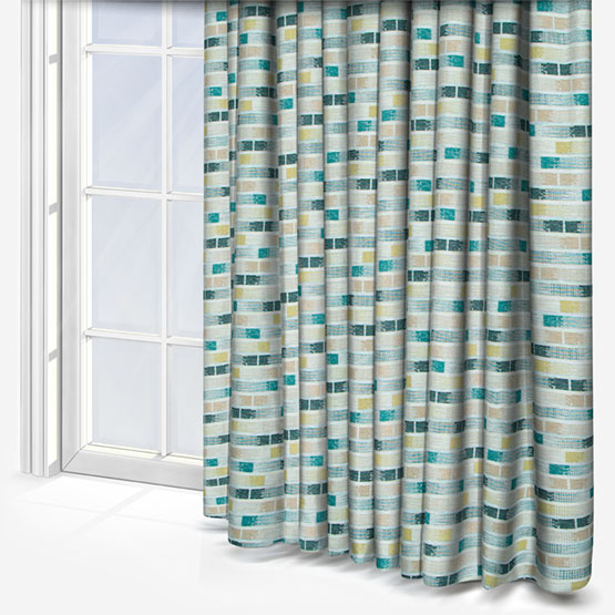 Uppsala Teal Curtain