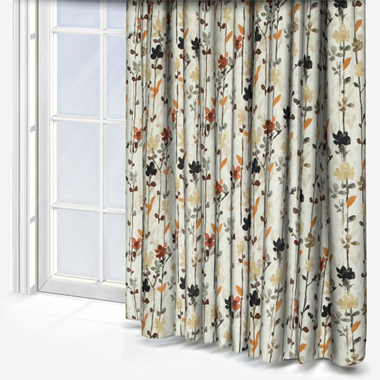 Woodland Floral Autumn Curtain