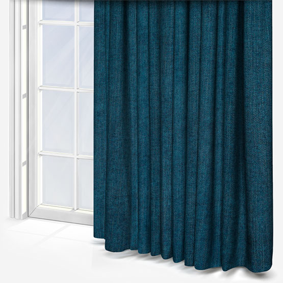 Gordon John Malaga Herringbone Aegean curtain