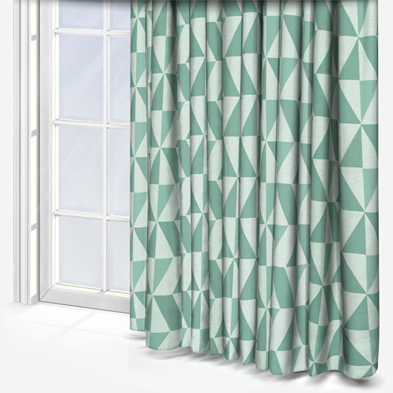 Gordon John Tribeca Teal curtain