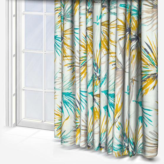 Harlequin Aucuba Teal curtain