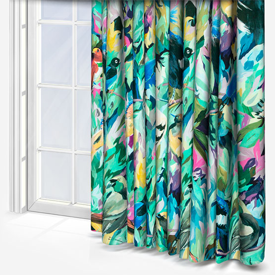 Harlequin Dance of Adornment Wilderness Nectar and Pomegranate Curtain