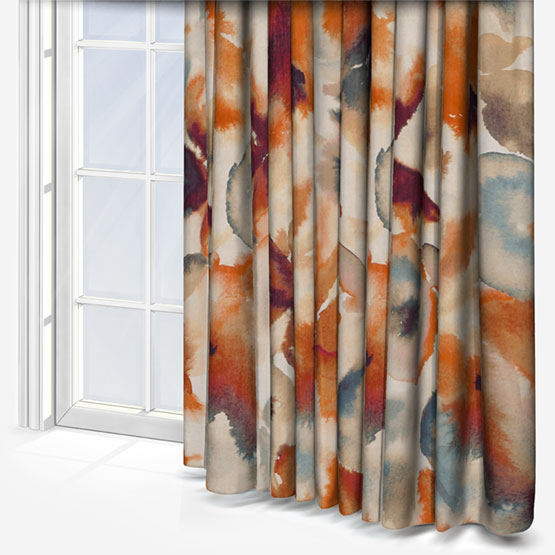 Harlequin Flores Rust curtain